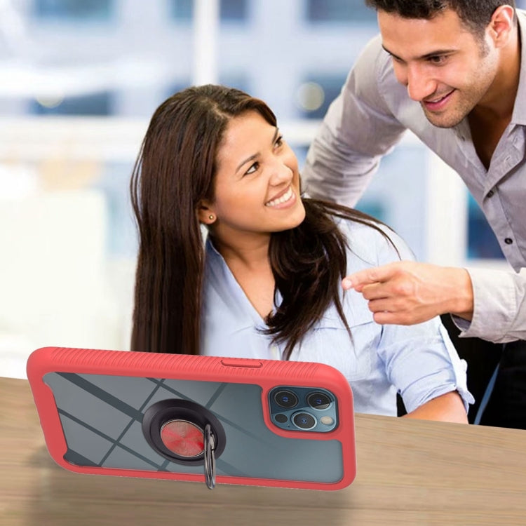 Starry Sky Solid Color Series Shockproof PC + TPU Protective Case with Ring Holder & Magnetic Function