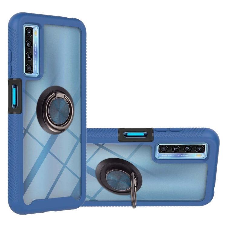 Starry Sky Solid Color Series Shockproof PC + TPU Protective Case with Ring Holder & Magnetic Function