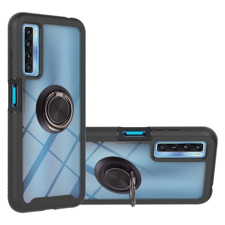 Starry Sky Solid Color Series Shockproof PC + TPU Protective Case with Ring Holder & Magnetic Function