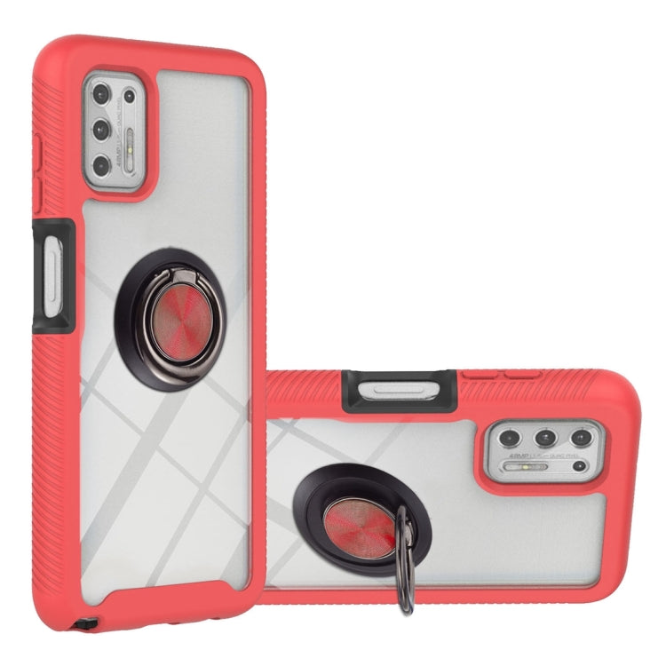 Starry Sky Solid Color Series Shockproof PC + TPU Protective Case with Ring Holder & Magnetic Function