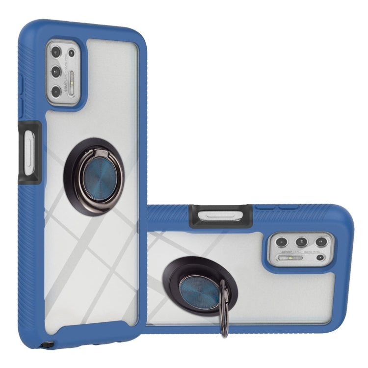 Starry Sky Solid Color Series Shockproof PC + TPU Protective Case with Ring Holder & Magnetic Function
