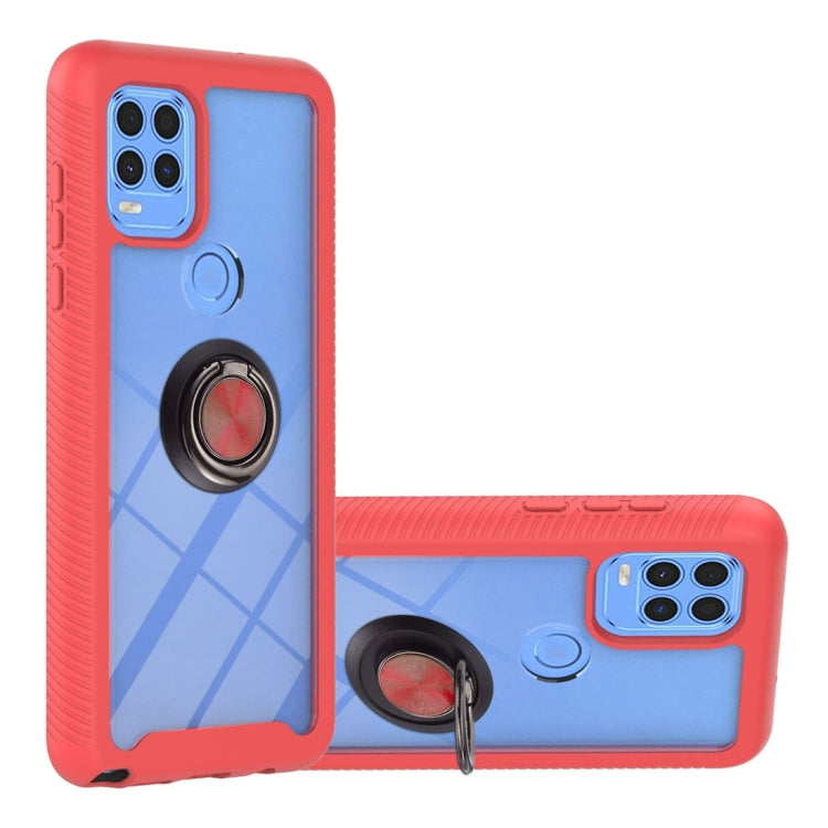 Starry Sky Solid Color Series Shockproof PC + TPU Protective Case with Ring Holder & Magnetic Function