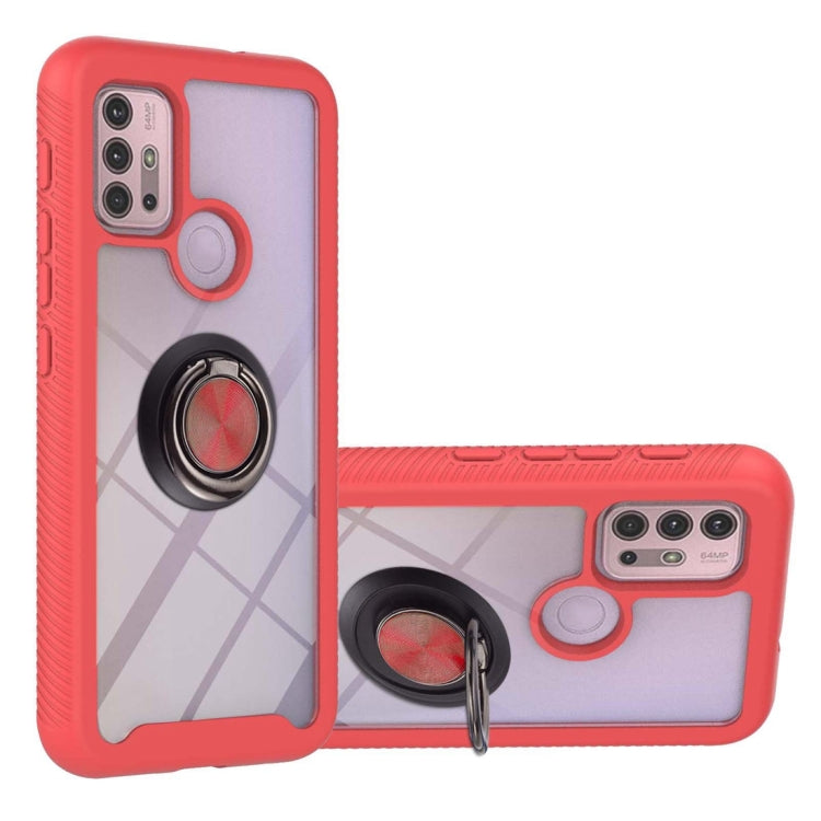 Starry Sky Solid Color Series Shockproof PC + TPU Protective Case with Ring Holder & Magnetic Function