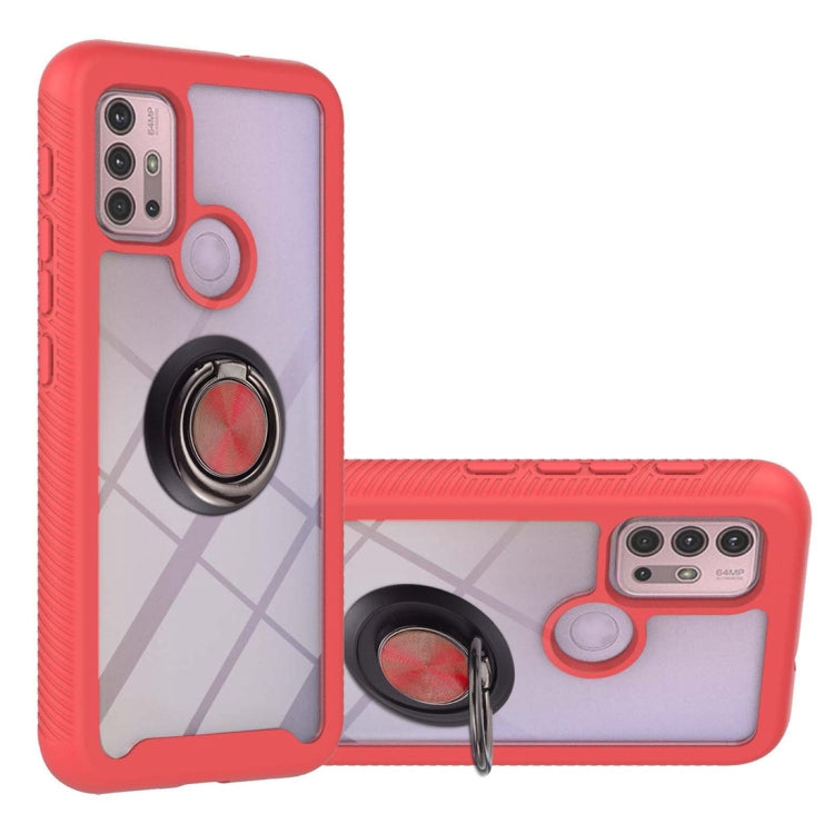 Starry Sky Solid Color Series Shockproof PC + TPU Protective Case with Ring Holder & Magnetic Function