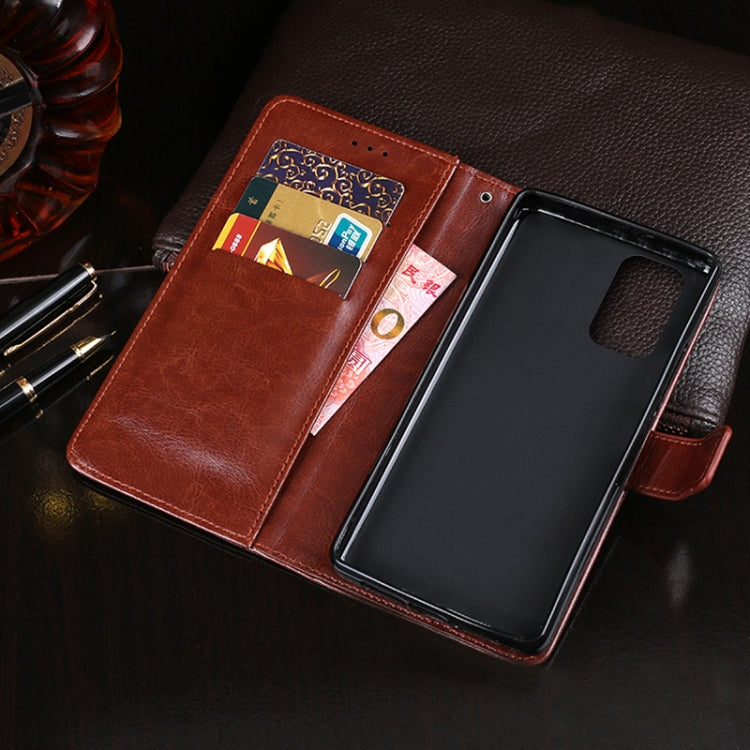 idewei Crazy Horse Texture Horizontal Flip Leather Case with Holder & Card Slots & Wallet, For OnePlus Nord N200 5G, For Asus Zenfone 8 Flip, For Infinix Hot 10T, For Infinix Note 10 Pro