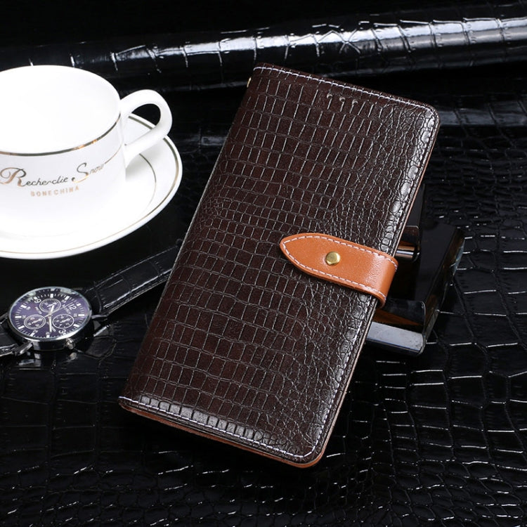 idewei Crocodile Texture Horizontal Flip Leather Case with Holder & Card Slots & Wallet, For Asus Zenfone 8 Flip, For Infinix Hot 10T, For Infinix Note 10 Pro, For Lenovo K13