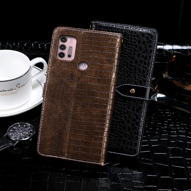 idewei Crocodile Texture Horizontal Flip Leather Case with Holder & Card Slots & Wallet, For Lenovo K13 Note, For OnePlus Nord N200 5G, For ZTE Blade A51, For ZTE Blade A71