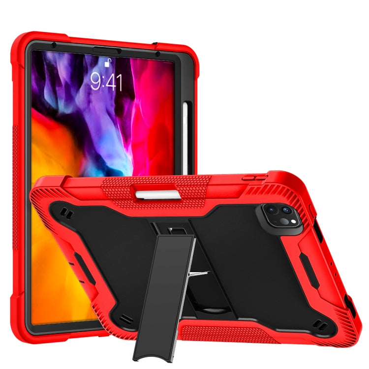 Silicone + PC Shockproof Protective Case with Holder, For iPad 10.2 2021 / 2020 / 2019, For iPad Pro 11 inch 2020, For iPad mini (2019) / mini 4, For iPad 9.7 inch (2017/2018)