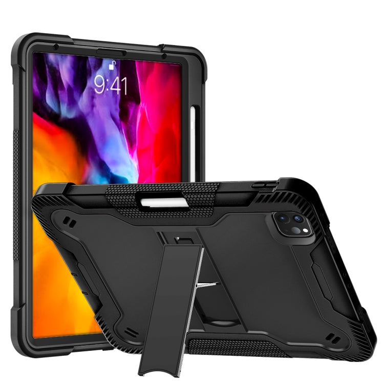 Silicone + PC Shockproof Protective Case with Holder, For iPad 10.2 2021 / 2020 / 2019, For iPad Pro 11 inch 2020, For iPad mini (2019) / mini 4, For iPad 9.7 inch (2017/2018)