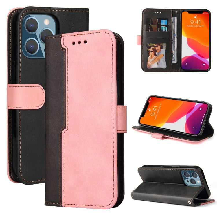 Business Stitching-Color Horizontal Flip PU Leather Case with Holder & Card Slots & Photo Frame, For OnePlus Nord CE 5G, For iPhone 13 mini, For iPhone 13, For iPhone 13 Pro, For iPhone 13 Pro Max