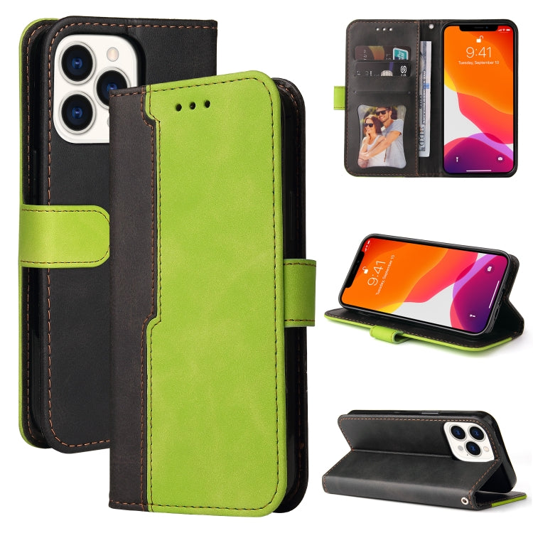 Business Stitching-Color Horizontal Flip PU Leather Case with Holder & Card Slots & Photo Frame, For OnePlus Nord CE 5G, For iPhone 13 mini, For iPhone 13, For iPhone 13 Pro, For iPhone 13 Pro Max