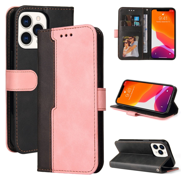 Business Stitching-Color Horizontal Flip PU Leather Case with Holder & Card Slots & Photo Frame, For OnePlus Nord CE 5G, For iPhone 13 mini, For iPhone 13, For iPhone 13 Pro, For iPhone 13 Pro Max