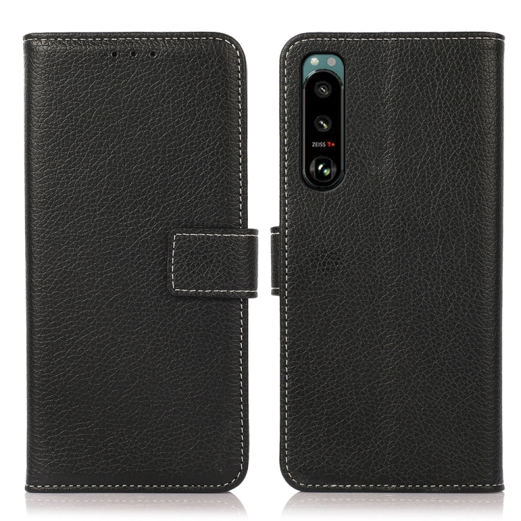 Litchi Texture PU + TPU Horizontal Flip Leather Case with Holder & Card Slots & Wallet, For OnePlus Nord CE 5G, For OnePlus Nord N200, For OPPO A93 5G / A74 5G / A54 5G, For Sony Xperia 5 III, For Sony Xperia 1 III, For Sony Xperia 10 III