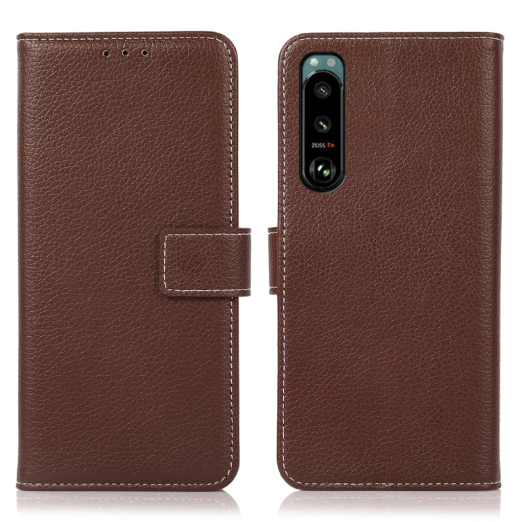 Litchi Texture PU + TPU Horizontal Flip Leather Case with Holder & Card Slots & Wallet, For OnePlus Nord CE 5G, For OnePlus Nord N200, For OPPO A93 5G / A74 5G / A54 5G, For Sony Xperia 5 III, For Sony Xperia 1 III, For Sony Xperia 10 III