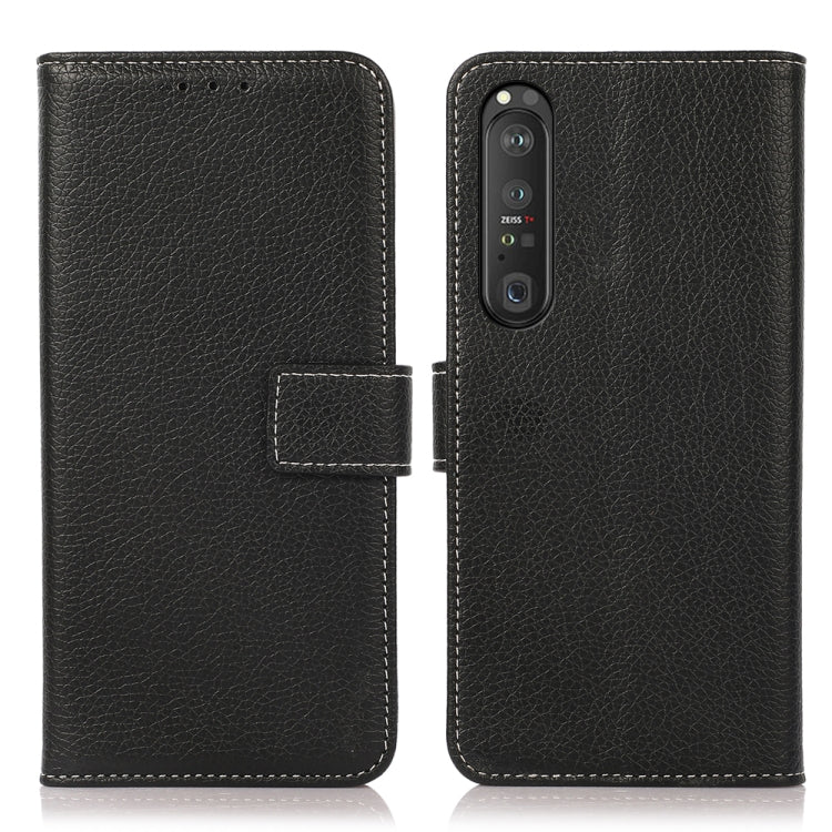 Litchi Texture PU + TPU Horizontal Flip Leather Case with Holder & Card Slots & Wallet, For OnePlus Nord CE 5G, For OnePlus Nord N200, For OPPO A93 5G / A74 5G / A54 5G, For Sony Xperia 5 III, For Sony Xperia 1 III, For Sony Xperia 10 III