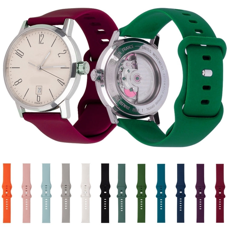 8-buckle Silicone Replacement Strap Watchband, For Huawei Watch GT 2 46mm, For Huawei Watch GT 2e 46mm
