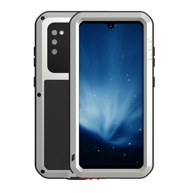 LOVE MEI Metal Shockproof Waterproof Dustproof Protective Case with Glass, For Samsung Galaxy A41, For LG V60 ThinQ 5G