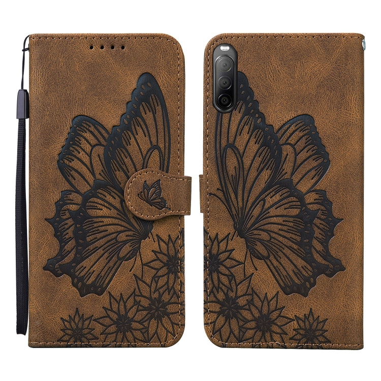 Retro Skin Feel Butterflies Embossing Horizontal Flip Leather Case with Holder & Card Slots & Wallet, For Sony Xperia 10 III, For OnePlus Nord CE 5G, For OnePlus Nord N200