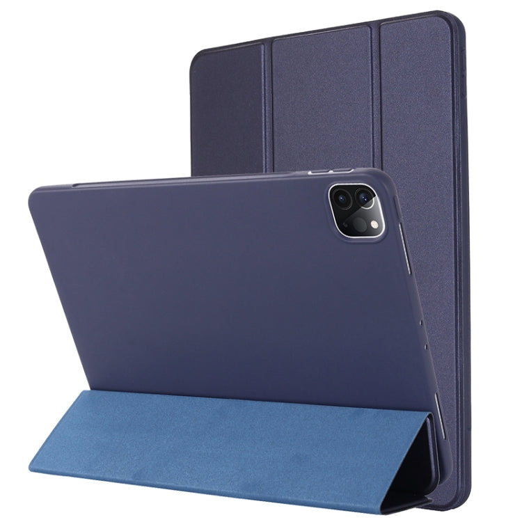 TPU Horizontal Flip Leather Case with Three-folding Holder, For iPad Pro 12.9 2022 / 2021/2020/2018