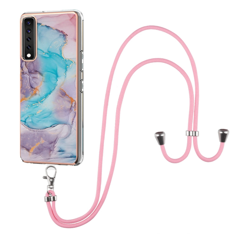 Electroplating Pattern IMD TPU Shockproof Case with Neck Lanyard, For LG Stylo 7 4G, For LG Stylo 7 5G, For LG Velvet 4G / Velvet 5G / G9