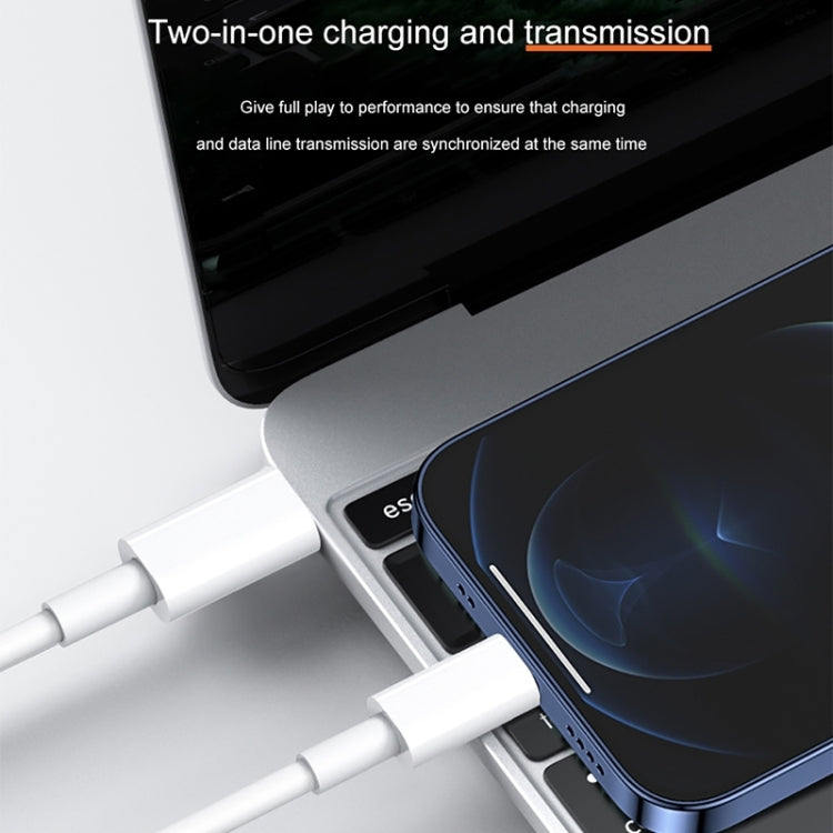 12W 5V/2A USB-C / Type-C to 8 Pin PD Fast Charging Cable, Cable Length: 1m, 12W 5V/2A