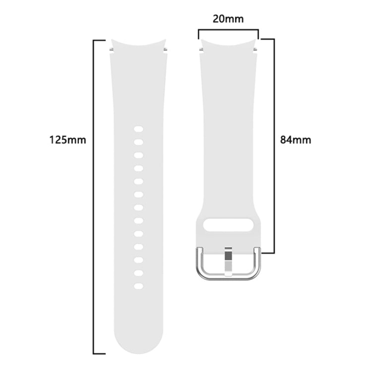 Universal Silicone Colorful Buckle Replacement Strap Watchband, For Samsung Galaxy Watch4 Classic 42mm, For Samsung Galaxy Watch4 Classic 46mm
