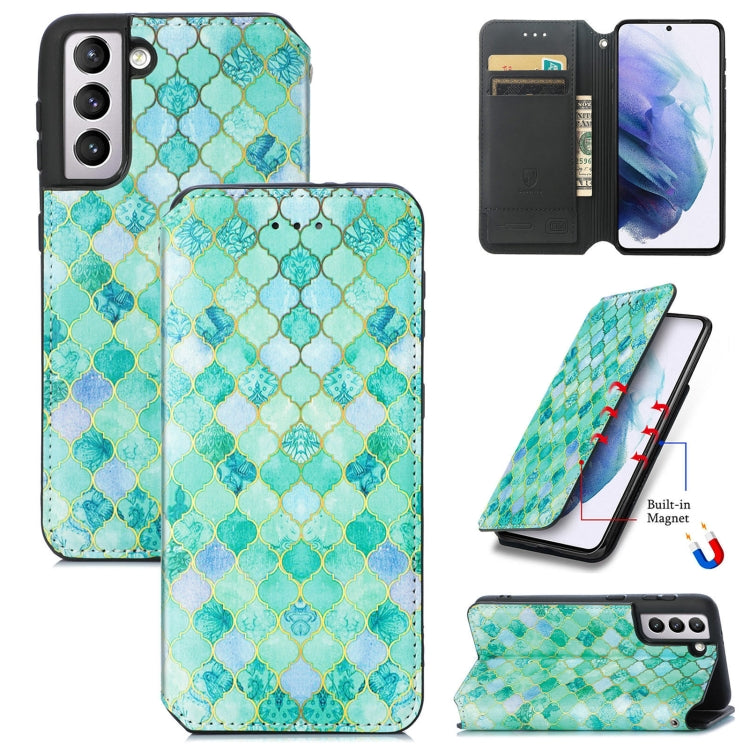 Colorful Magnetic Horizontal Flip PU Leather Case with Holder & Card Slot & Wallet, For Samsung Galaxy S21+ 5G, For Samsung Galaxy S21 Ultra 5G, For Samsung Galaxy S21 5G