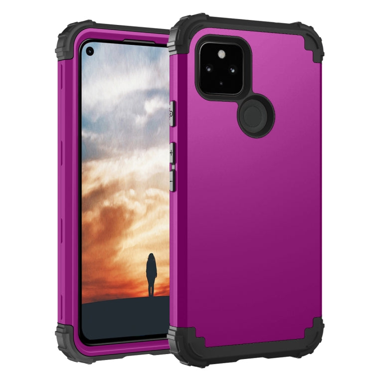 3 in 1 Shockproof PC + Silicone Protective Case, For Google Pixel 5a, For Google Pixel 4a 5G, For Google Pixel 5, For LG Stylo 6, For Motorola Moto G 5G Plus, For Motorola Moto G Play 2021