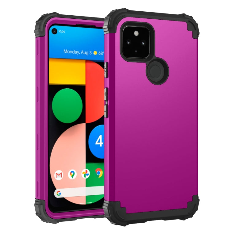 3 in 1 Shockproof PC + Silicone Protective Case, For Google Pixel 5a, For Google Pixel 4a 5G, For Google Pixel 5, For LG Stylo 6, For Motorola Moto G 5G Plus, For Motorola Moto G Play 2021