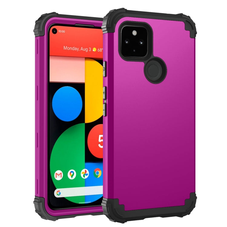 3 in 1 Shockproof PC + Silicone Protective Case, For Google Pixel 5a, For Google Pixel 4a 5G, For Google Pixel 5, For LG Stylo 6, For Motorola Moto G 5G Plus, For Motorola Moto G Play 2021