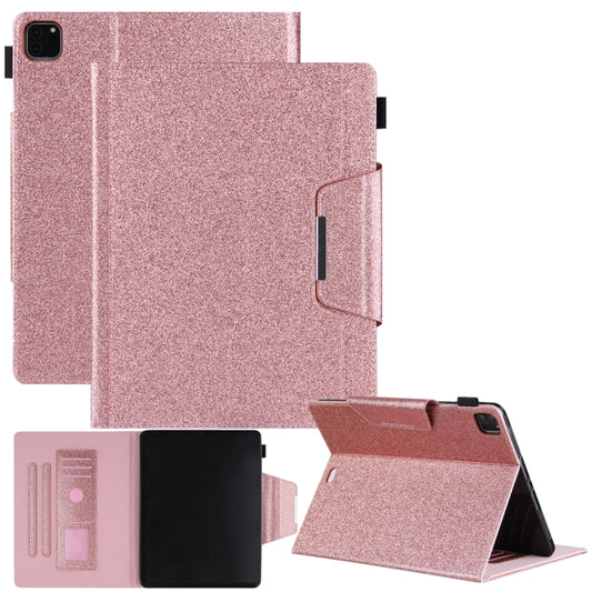 Glitter Powder Horizontal Flip Leather Case with Holder & Card Slot & Photo Frame & Wallet, For iPad Pro 12.9 2022 / 2021 / 2020 / 2018