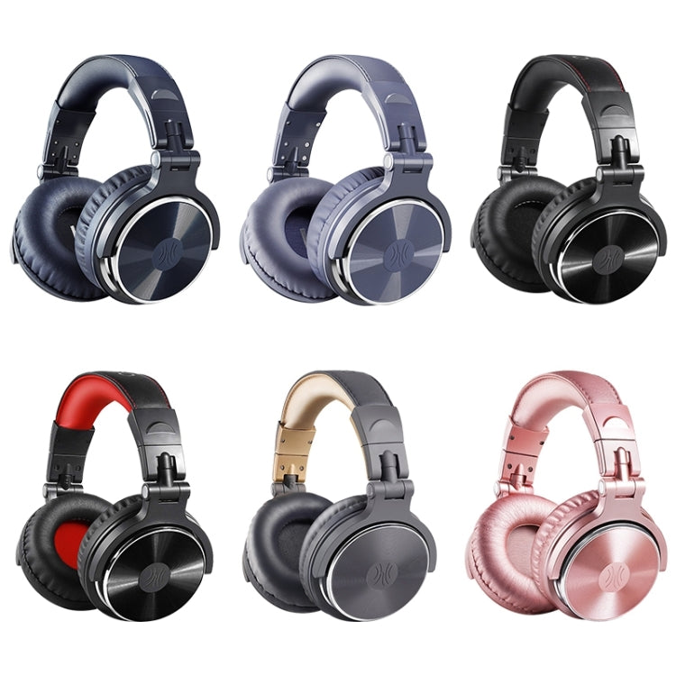 OneOdio Pro-10 Head-mounted Noise Reduction Wired Headphone with Microphone, Black Red, Black, Grey Khaki, Grey Blue, Blue, Rose Gold