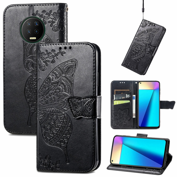 Butterfly Love Flowers Embossed Horizontal Flip Leather Case with Holder & Card Slots & Wallet & Lanyard, For Infinix Note 7, For Google Pixel 5A 5G, For Infinix Note 8, For Infinix Note 10