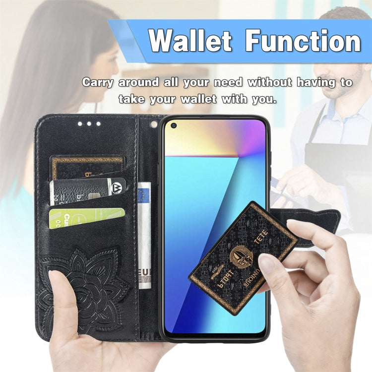 Butterfly Love Flowers Embossed Horizontal Flip Leather Case with Holder & Card Slots & Wallet & Lanyard, For Infinix Note 7, For Google Pixel 5A 5G, For Infinix Note 8, For Infinix Note 10