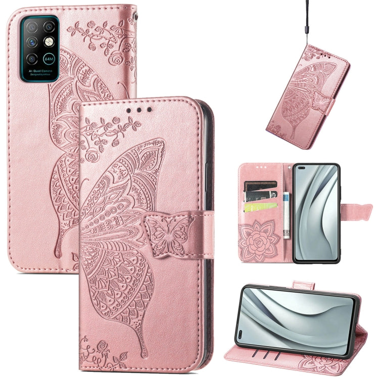 Butterfly Love Flowers Embossed Horizontal Flip Leather Case with Holder & Card Slots & Wallet & Lanyard, For Google Pixel 5A 5G, For Infinix Note 8, For Infinix Note 10