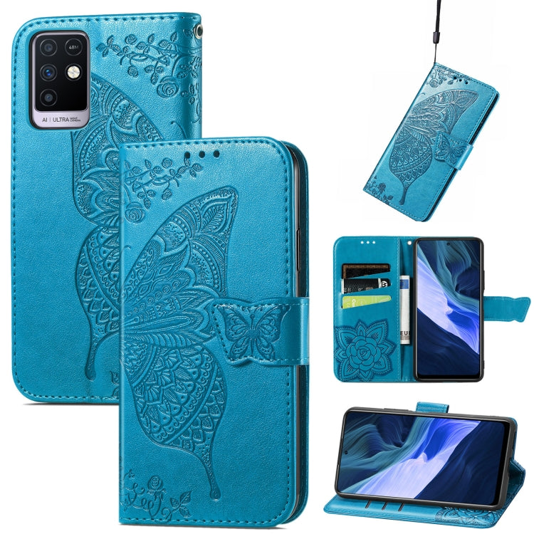 Butterfly Love Flowers Embossed Horizontal Flip Leather Case with Holder & Card Slots & Wallet & Lanyard, For Infinix Note 7, For Google Pixel 5A 5G, For Infinix Note 8, For Infinix Note 10