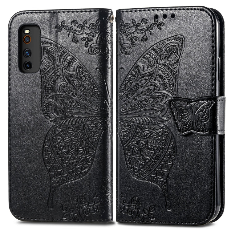 Butterfly Love Flowers Embossed Horizontal Flip Leather Case with Holder & Card Slots & Wallet & Lanyard, For vivo IQOO Neo 3, For LG Velvet 2 Pro, For Motorola Edge 20 Pro, For OPPO Reno 6Z