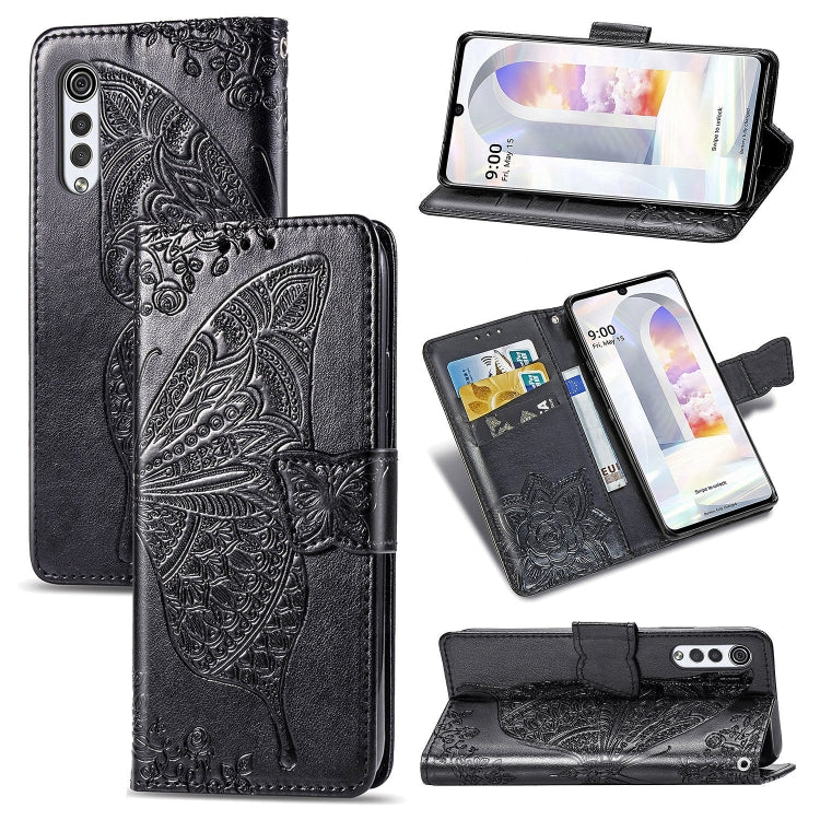 Butterfly Love Flowers Embossed Horizontal Flip Leather Case with Holder & Card Slots & Wallet & Lanyard, For vivo IQOO Neo 3, For LG Velvet 2 Pro, For Motorola Edge 20 Pro, For OPPO Reno 6Z