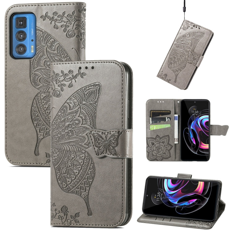 Butterfly Love Flowers Embossed Horizontal Flip Leather Case with Holder & Card Slots & Wallet & Lanyard, For vivo IQOO Neo 3, For LG Velvet 2 Pro, For Motorola Edge 20 Pro, For OPPO Reno 6Z