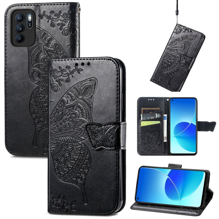 Butterfly Love Flowers Embossed Horizontal Flip Leather Case with Holder & Card Slots & Wallet & Lanyard, For vivo IQOO Neo 3, For LG Velvet 2 Pro, For Motorola Edge 20 Pro, For OPPO Reno 6Z