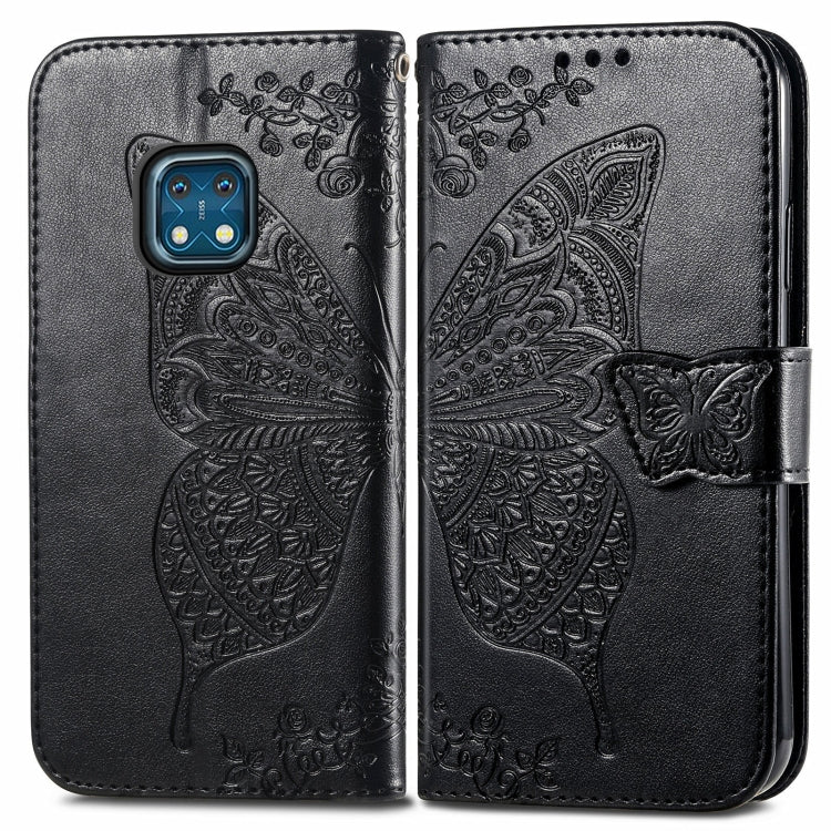 Butterfly Love Flowers Embossed Horizontal Flip Leather Case with Holder & Card Slots & Wallet & Lanyard, For Nokia XR20, For Oukitel C21, For OnePlus Nord 2 5G