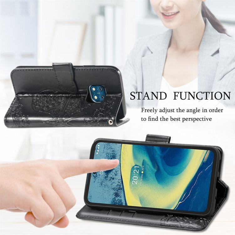 Butterfly Love Flowers Embossed Horizontal Flip Leather Case with Holder & Card Slots & Wallet & Lanyard, For Nokia XR20, For Oukitel C21, For OnePlus Nord 2 5G