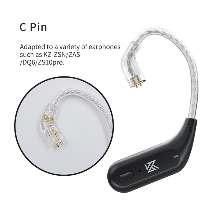 KZ AZ09 Bluetooth Headset Ear Hook 5.2 Wireless Bluetooth Module Upgrade Cable, C, B