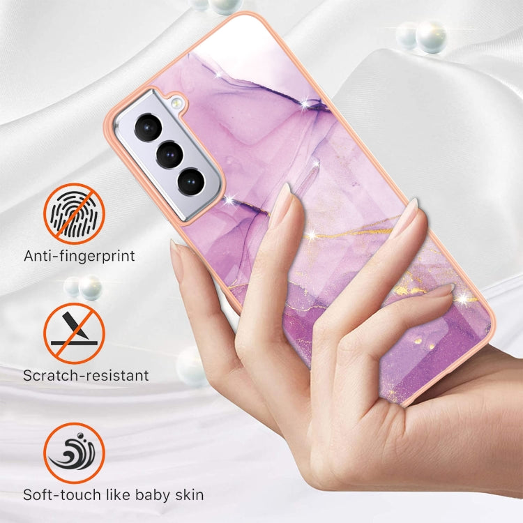 Electroplating Marble Pattern Dual-side IMD TPU Shockproof Case, For Samsung Galaxy S21+ 5G, For Samsung Galaxy S20, For Samsung Galaxy S20+, For Samsung Galaxy S20 Ultra, For Samsung Galaxy A72 5G / 4G