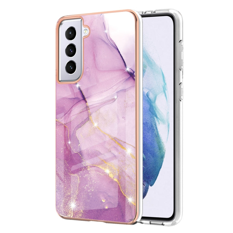 Electroplating Marble Pattern Dual-side IMD TPU Shockproof Case, For Samsung Galaxy S21+ 5G, For Samsung Galaxy S20, For Samsung Galaxy S20+, For Samsung Galaxy S20 Ultra, For Samsung Galaxy A72 5G / 4G