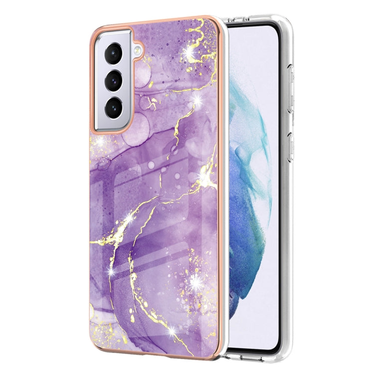 Electroplating Marble Pattern Dual-side IMD TPU Shockproof Case, For Samsung Galaxy S21+ 5G, For Samsung Galaxy S20, For Samsung Galaxy S20+, For Samsung Galaxy S20 Ultra, For Samsung Galaxy A72 5G / 4G