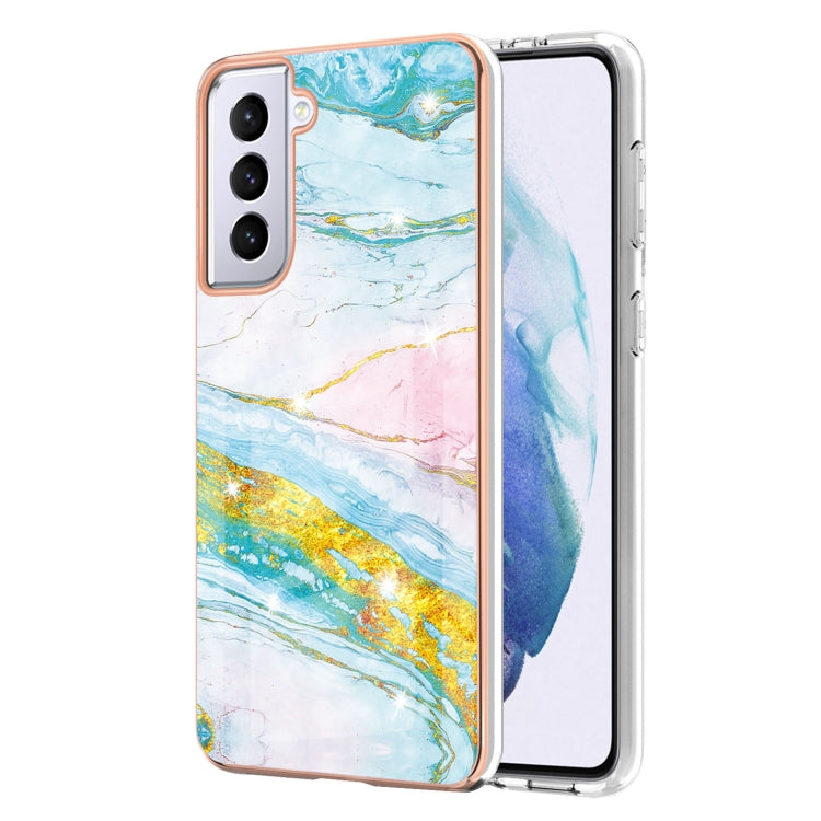 Electroplating Marble Pattern Dual-side IMD TPU Shockproof Case, For Samsung Galaxy S21+ 5G, For Samsung Galaxy S20, For Samsung Galaxy S20+, For Samsung Galaxy S20 Ultra, For Samsung Galaxy A72 5G / 4G