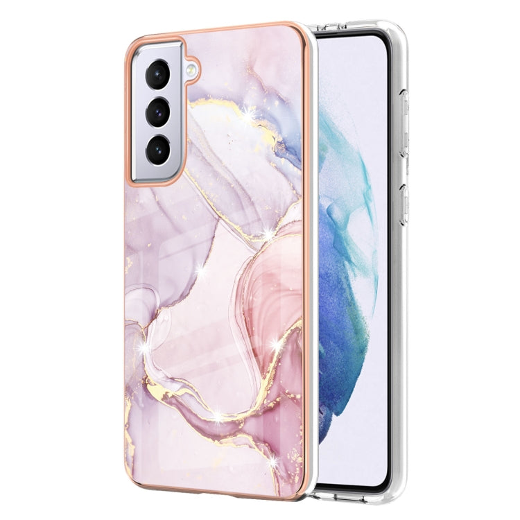 Electroplating Marble Pattern Dual-side IMD TPU Shockproof Case, For Samsung Galaxy S21+ 5G, For Samsung Galaxy S20, For Samsung Galaxy S20+, For Samsung Galaxy S20 Ultra, For Samsung Galaxy A72 5G / 4G