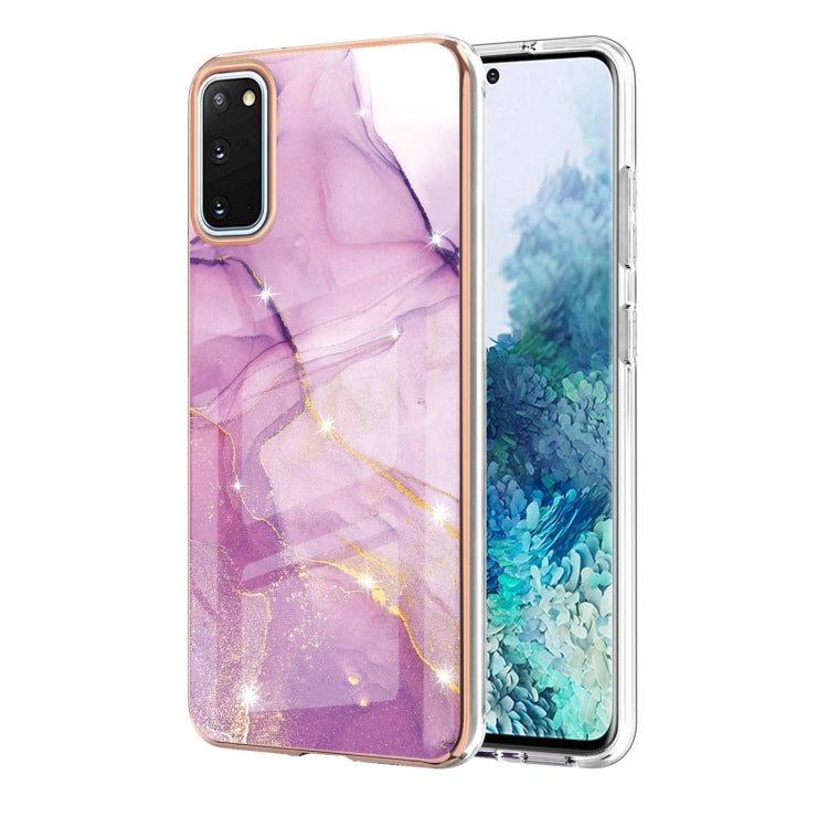 Electroplating Marble Pattern Dual-side IMD TPU Shockproof Case, For Samsung Galaxy S21+ 5G, For Samsung Galaxy S20, For Samsung Galaxy S20+, For Samsung Galaxy S20 Ultra, For Samsung Galaxy A72 5G / 4G