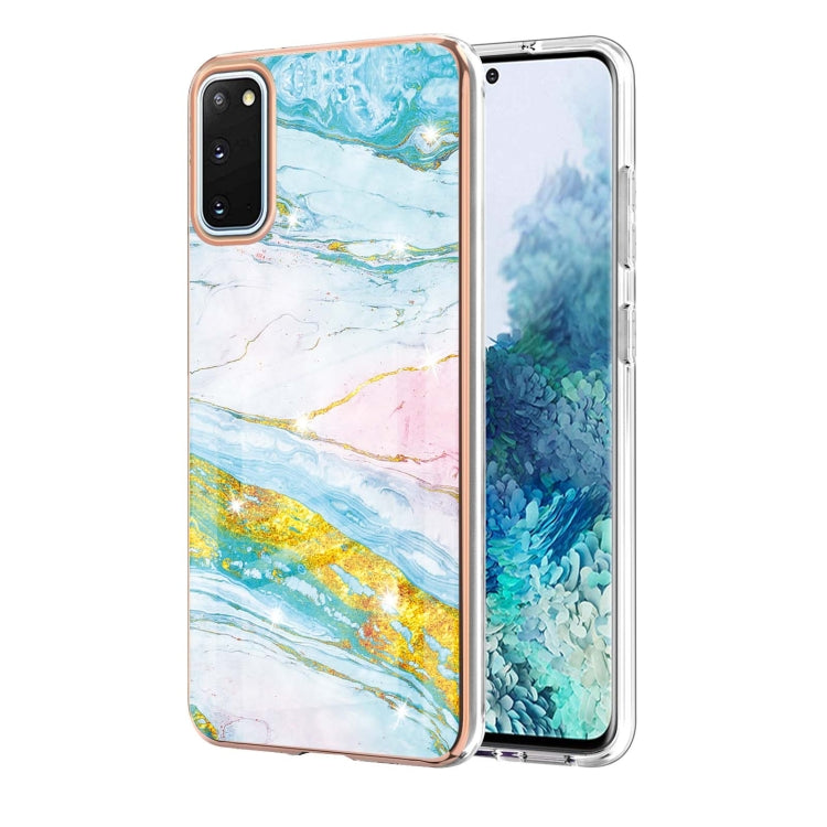 Electroplating Marble Pattern Dual-side IMD TPU Shockproof Case, For Samsung Galaxy S21+ 5G, For Samsung Galaxy S20, For Samsung Galaxy S20+, For Samsung Galaxy S20 Ultra, For Samsung Galaxy A72 5G / 4G